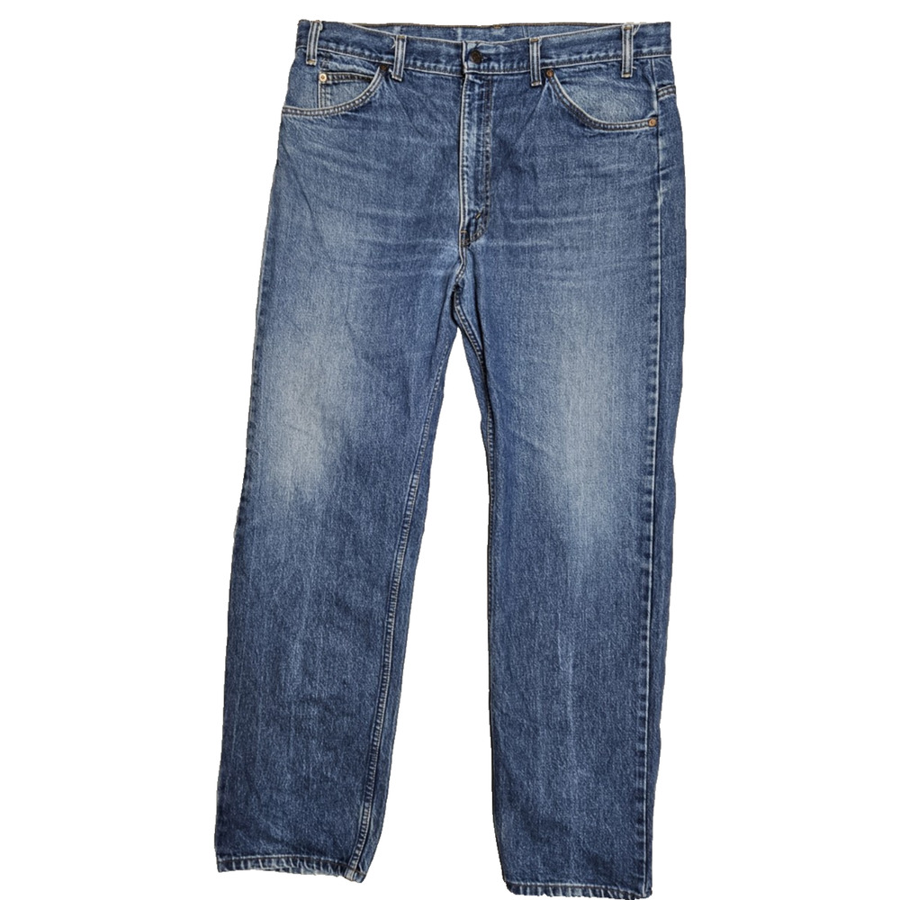 Levi's 505 Orange Tab Jeans Men's Size 40x32 Actual 38x32